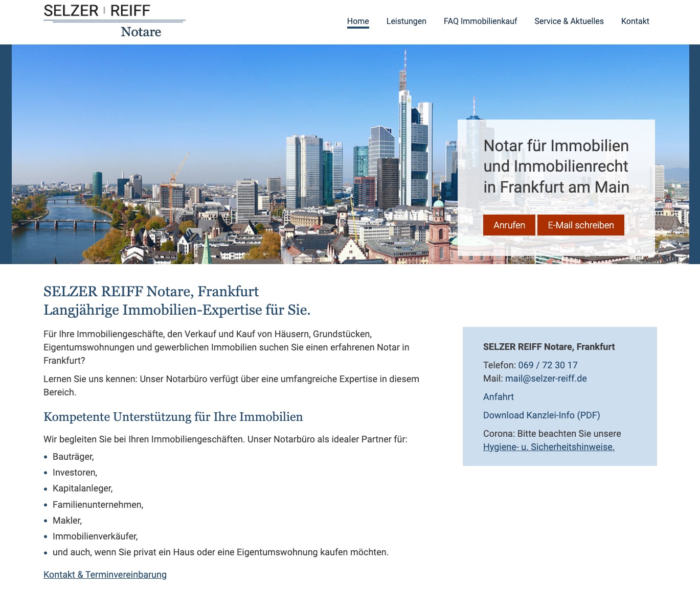 Notar Rodenburg Frankfurt Am Main SELZER REIFF Notare - Ihr Notar für Immobilien in Frankfurt